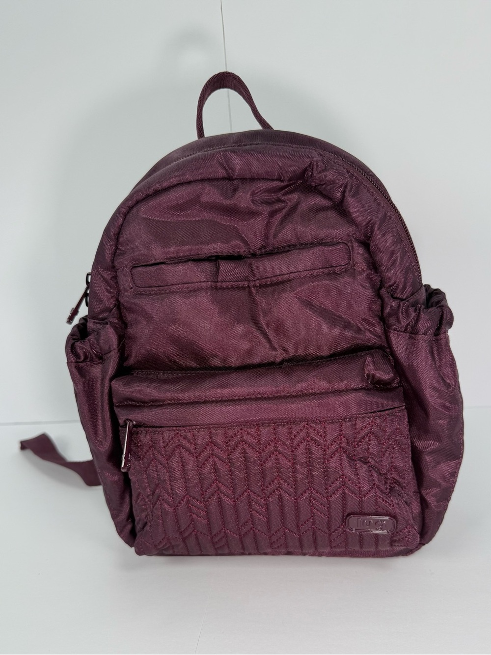 LUG Orbit Mini adjustable backpack Shimmer Wine Burgundy Purple - Picture 8 of 16